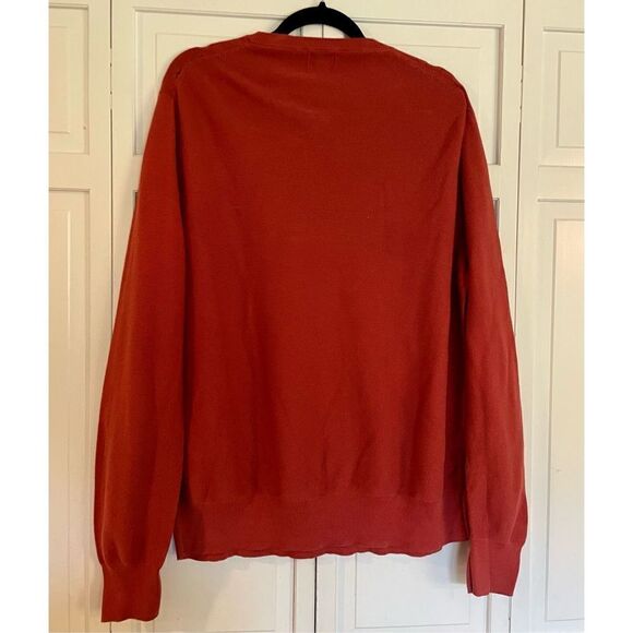J.Crew 100% cotton burnt orange crewneck sweater xl - Picture 5 of 8